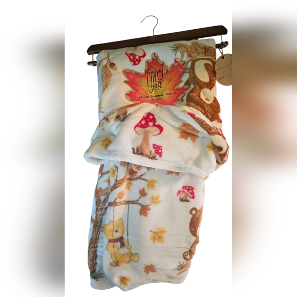 Other - Autumn Themed Children's Plush Hooded Blanket